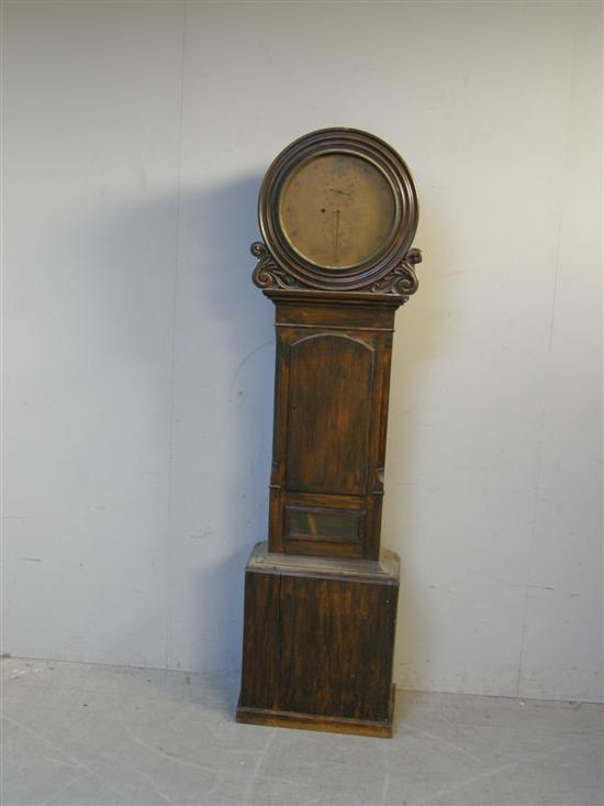 Appraisal: th century oak longcase clock the brass dial with sweep