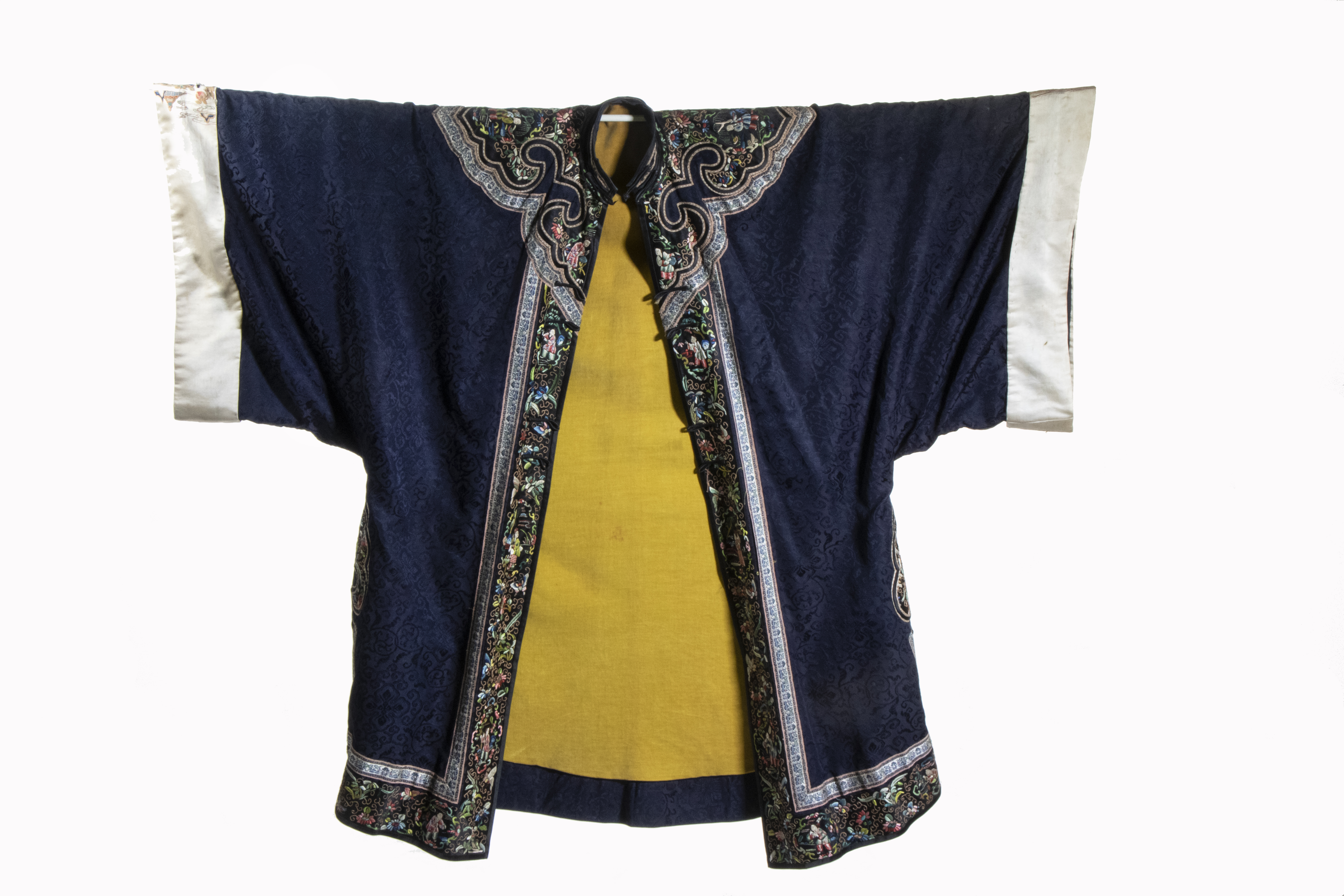 Appraisal: CHINESE SILK ROBE Early th c Embroidered Silk Robe in