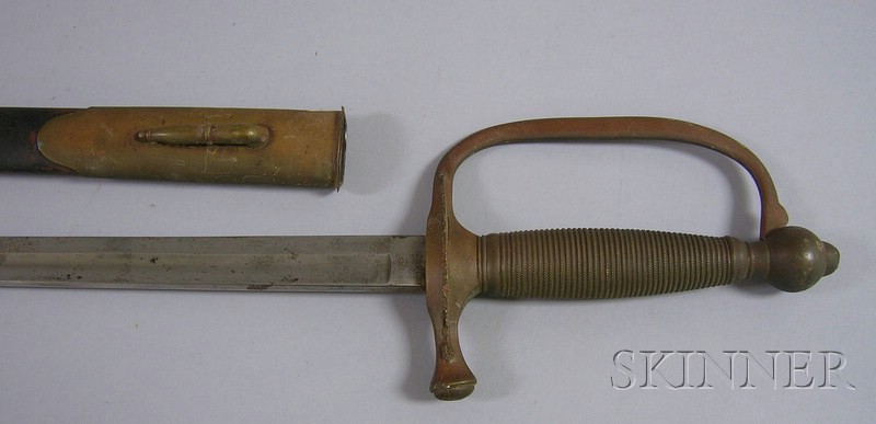 Appraisal: U S Military Civil War Officer's Sword cast brass handle