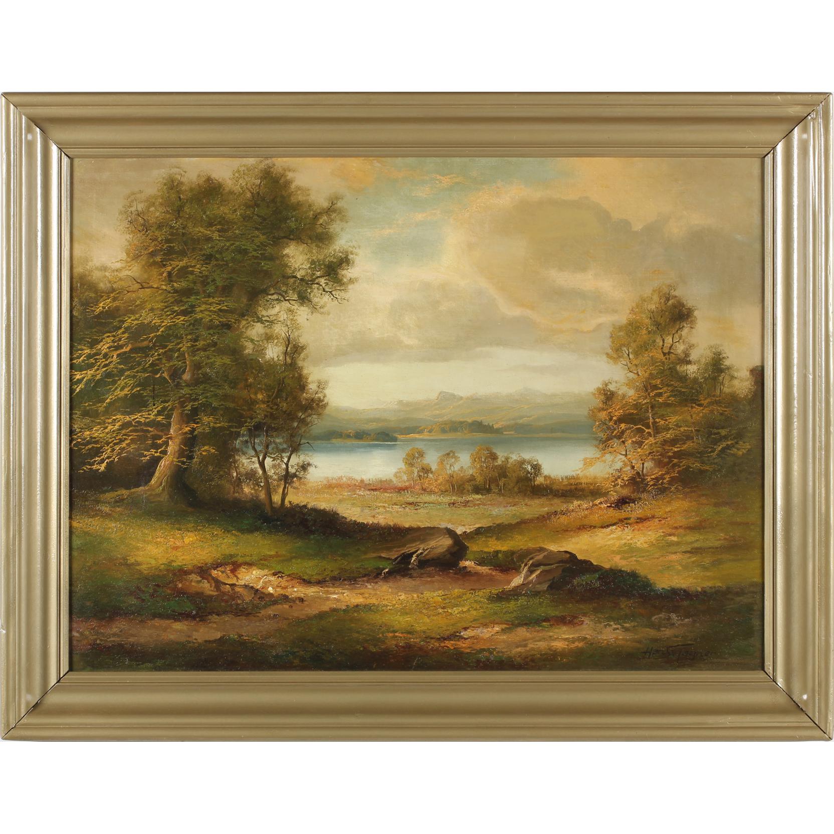 Appraisal: Hans Wagner Swiss - Italian Lake oil on canvas on