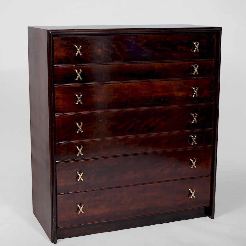 Appraisal: Paul Frankl Mahogany Chest of Drawers for John Stuart With