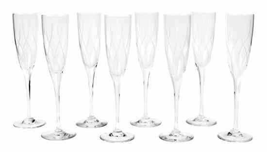 Appraisal: A Cartier Glass Stemware Service for Eight in the Danse