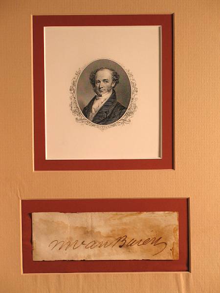 Appraisal: PRESIDENTIAL SIGNATURES Collection of Presidential signatures on letters clippings and