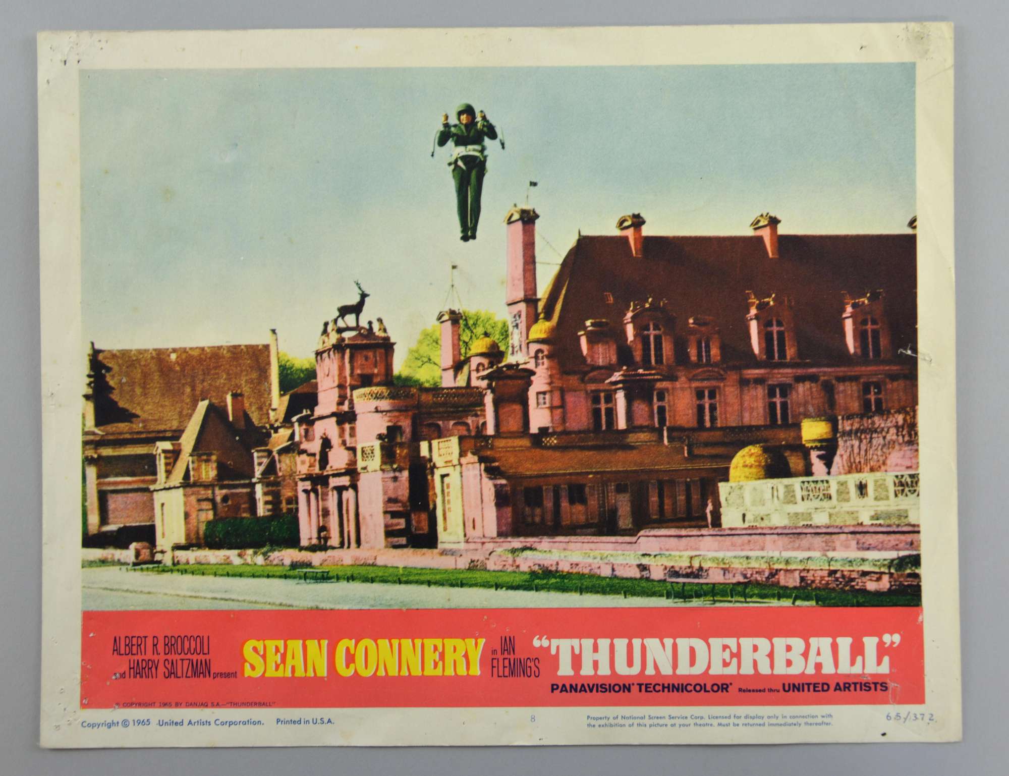 Appraisal: James Bond Thunderball US Lobby card No starring Sean Connery