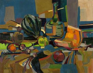 Appraisal: Jae Carmichael ''Squash And Things'' still life signed lower left