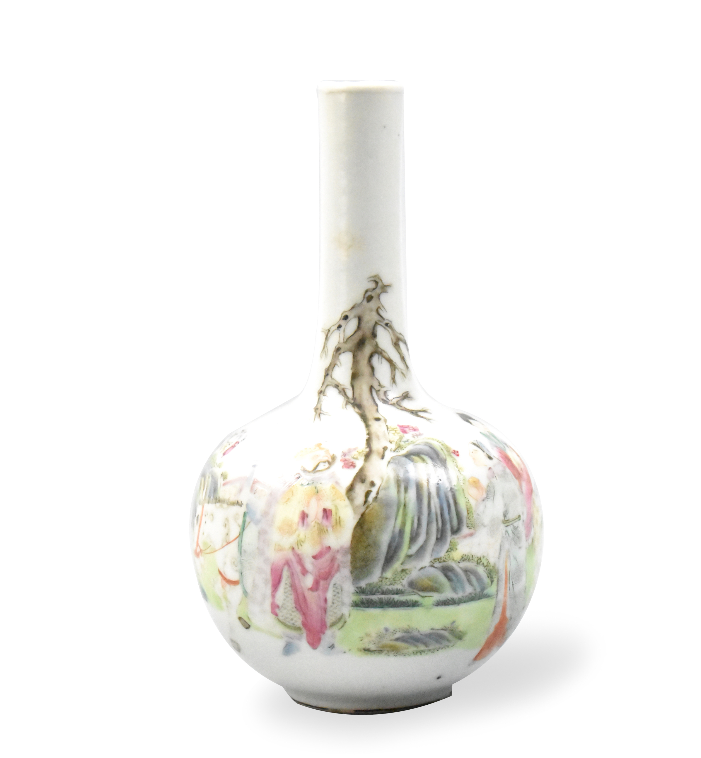 Appraisal: A small Chinese famille rose globular vase dating from the