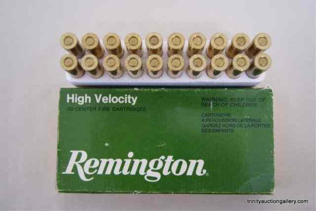 Appraisal: Remington Rem Rifle Cartridge Ammunition Full box of Remington Remington