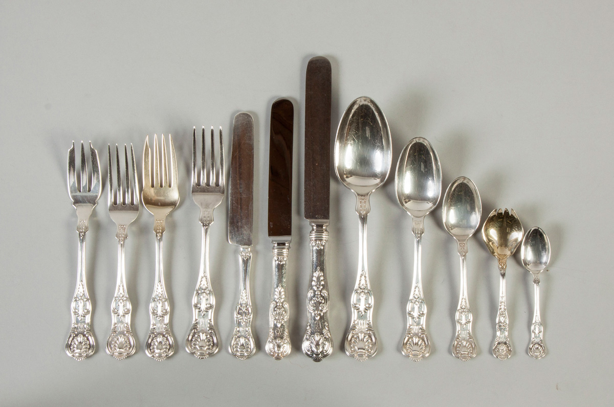 Appraisal: Bailey Banks Biddle Sterling Silver Flatware Similar to Gorham Kings