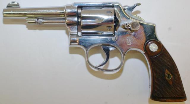 Appraisal: S W Pre-Model -Nickel shot revolver barrel Chambered in spcl