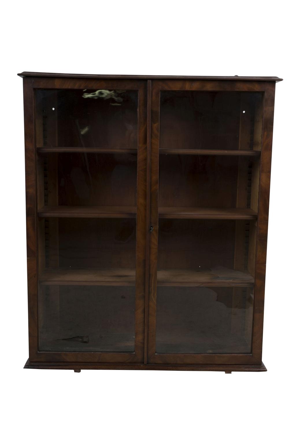 Appraisal: MAHOGANY HANGING CABINETProvenance The Estate of Judith Sterling Morse Plunkett