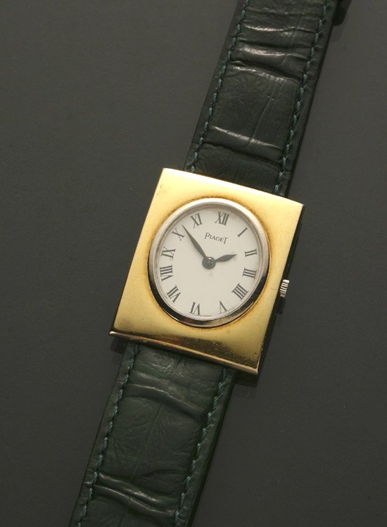 Appraisal: Gentleman's -Karat Yellow-Gold Manual-Wind Wristwatch Piaget Swiss Circa Having an