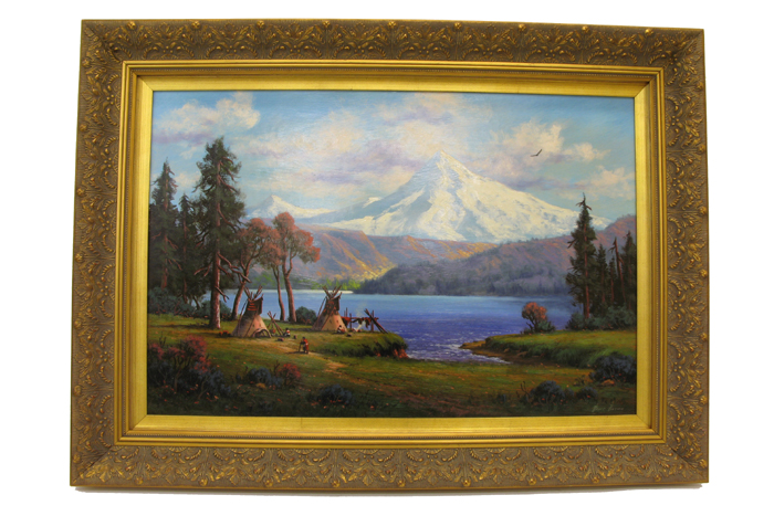 Appraisal: HEINIE HARTWIG OIL ON MASONITE California born Mount Hood Oregon