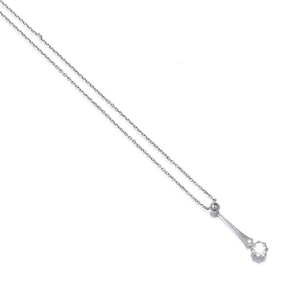 Appraisal: A DIAMOND NECKLACE circa Platinum Charming anchor chain the top