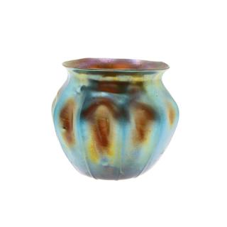 Appraisal: Tiffany Studios Blue Favrile Vase Tiffany Studios Blue Favrile Vase