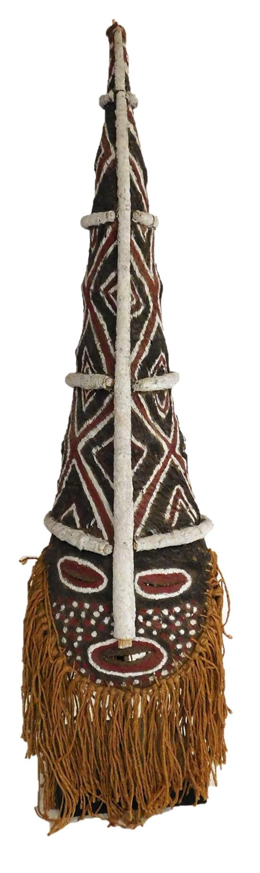 Appraisal: TRIBAL Chikunza Lwena Fiber Headdress Lwena or Mbunda people Angola