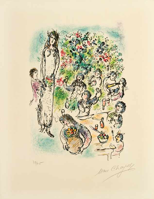 Appraisal: MARC CHAGALL French Russian - ''Land of Gods The All