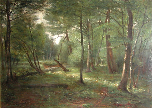 Appraisal: Creek in the Woods after George Hetzel th th Century