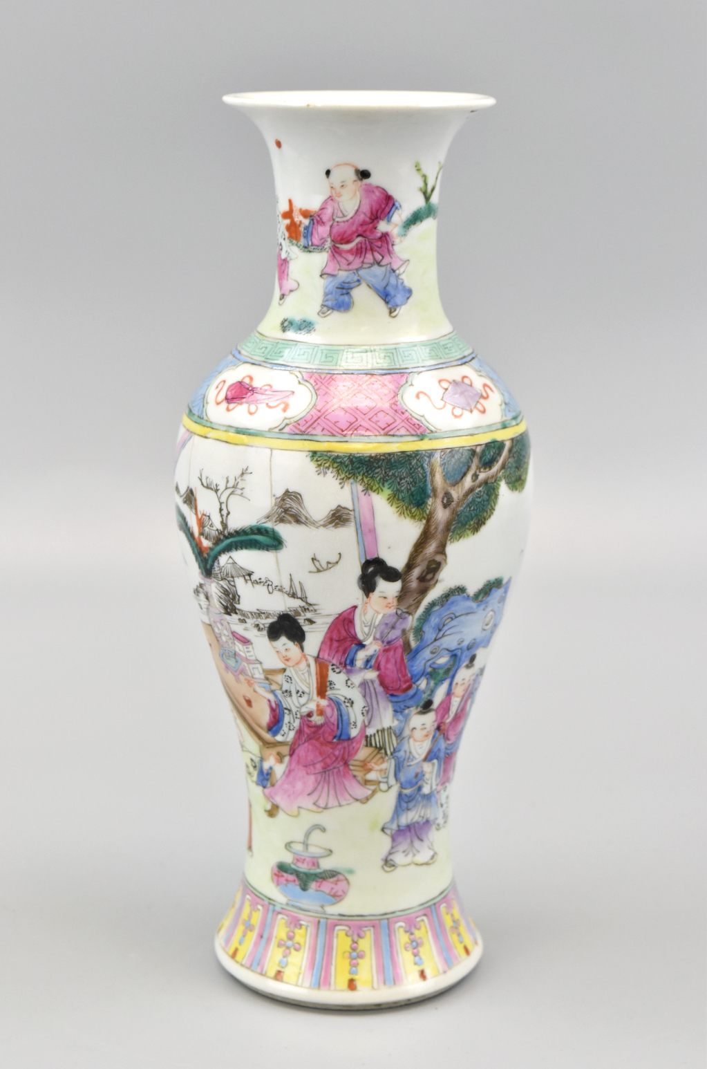 Appraisal: A Chinese famille rose porcelain vase Republic period A tall