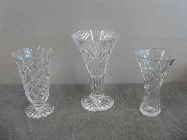 Appraisal: Waterford Vases From a Rye NY home Dimensions '' high