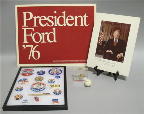 Appraisal: GERALD R FORD AUTOPEN SIGNED PHOTOGRAPH Portrait photograph of the