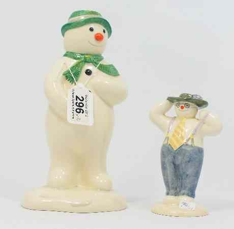 Appraisal: Royal Doulton Snowman figures Stylish DS and Money Box DS