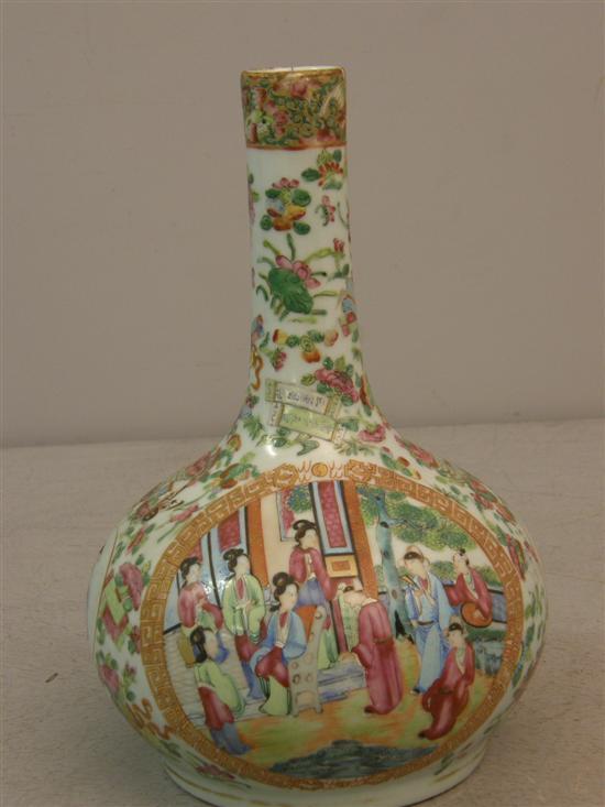 Appraisal: th Century Chinese famille verte vase h in