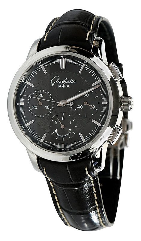 Appraisal: Glashutte Original Senator Chronograph mm case grey dial ref -