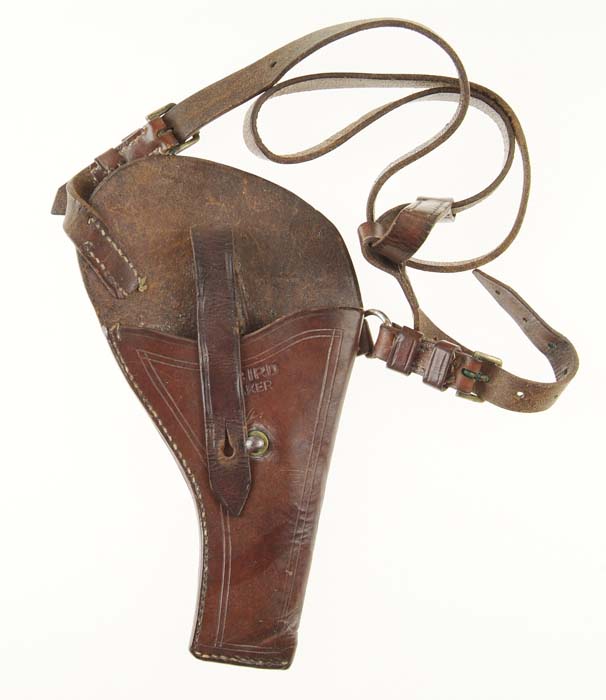 Appraisal: W BIRD CUSTOM MADE SHOULDER HOLSTER Made of russet brown