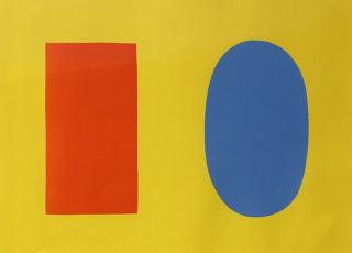 Appraisal: Print Ellsworth Kelly Ellsworth Kelly American b Orange and Blue