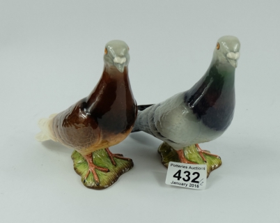 Appraisal: Beswick Pigeons B in Brown and Grey