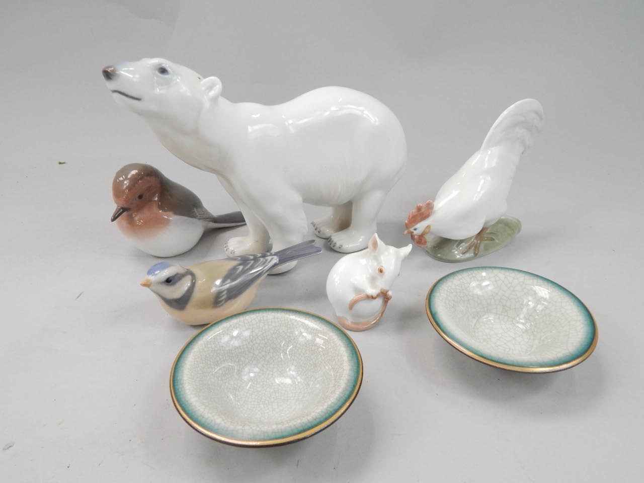 Appraisal: Various items of Royal Copenhagen to include a polar bear