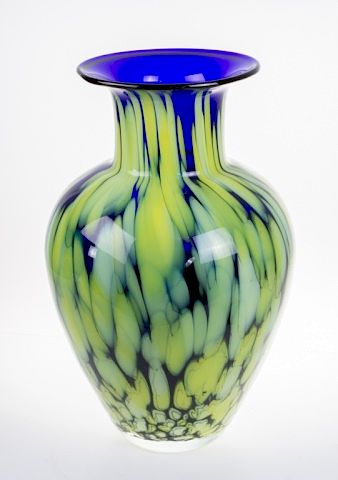 Appraisal: Art Glass Baluster Vase Large art glass baluster form vase