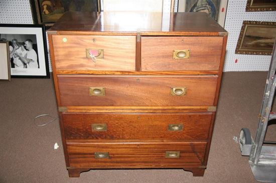 Appraisal: PAIR TEAK -DRAWER CHESTS