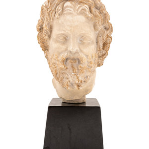 Appraisal: A Composition Bust of Asklepios After the Antique th Century