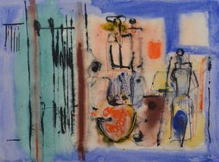 Appraisal: G Wiedemann Abstract Watercolor Guillermo Wiedemann Germany Columbia - abstract