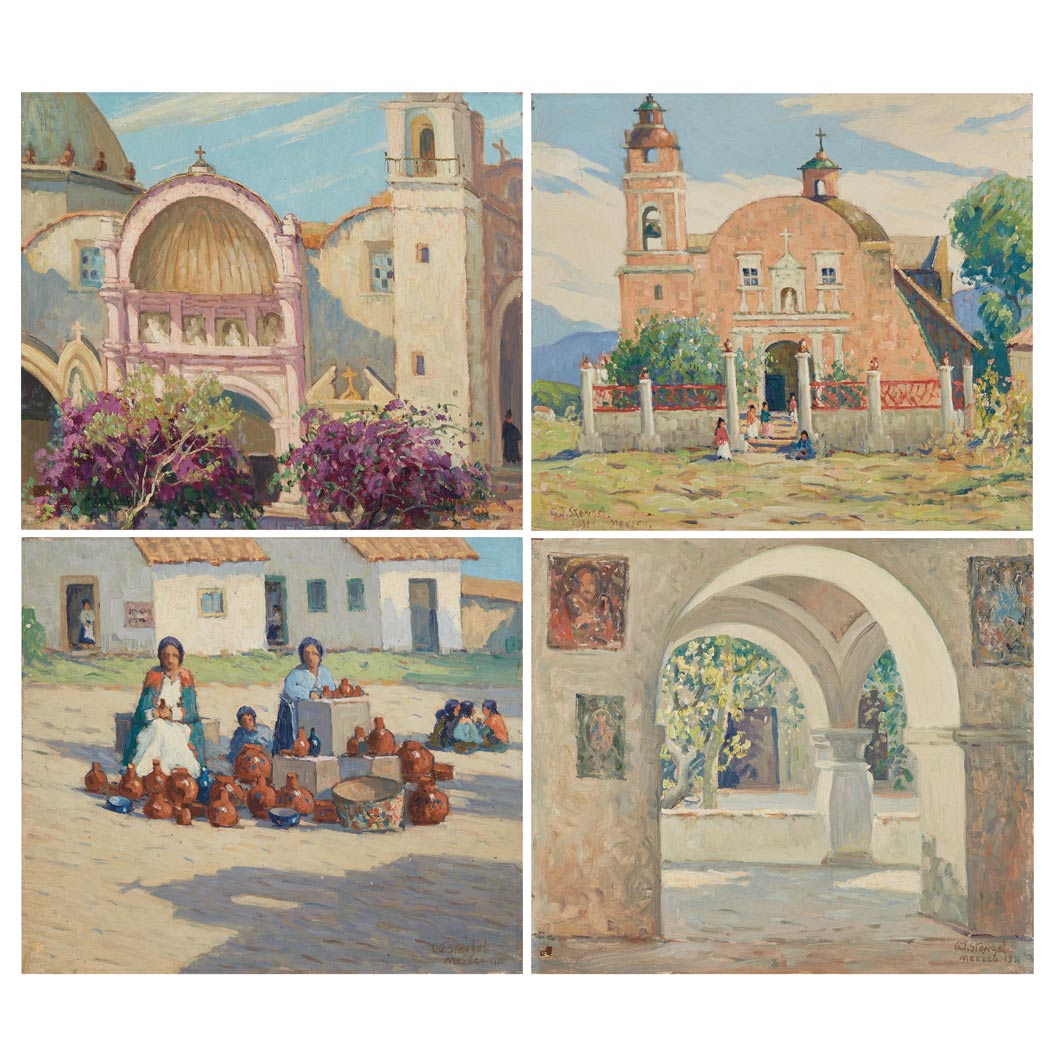 Appraisal: George J Stengel American - i The Arches Monastery Churobusco