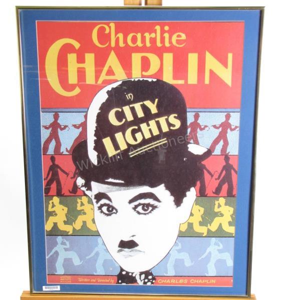 Appraisal: Charlie Chaplin poster In City Lights by United Artists Pictures