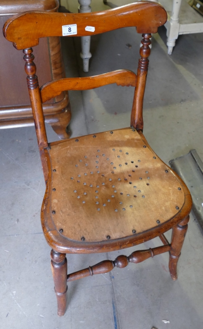 Appraisal: Victorian pine chair