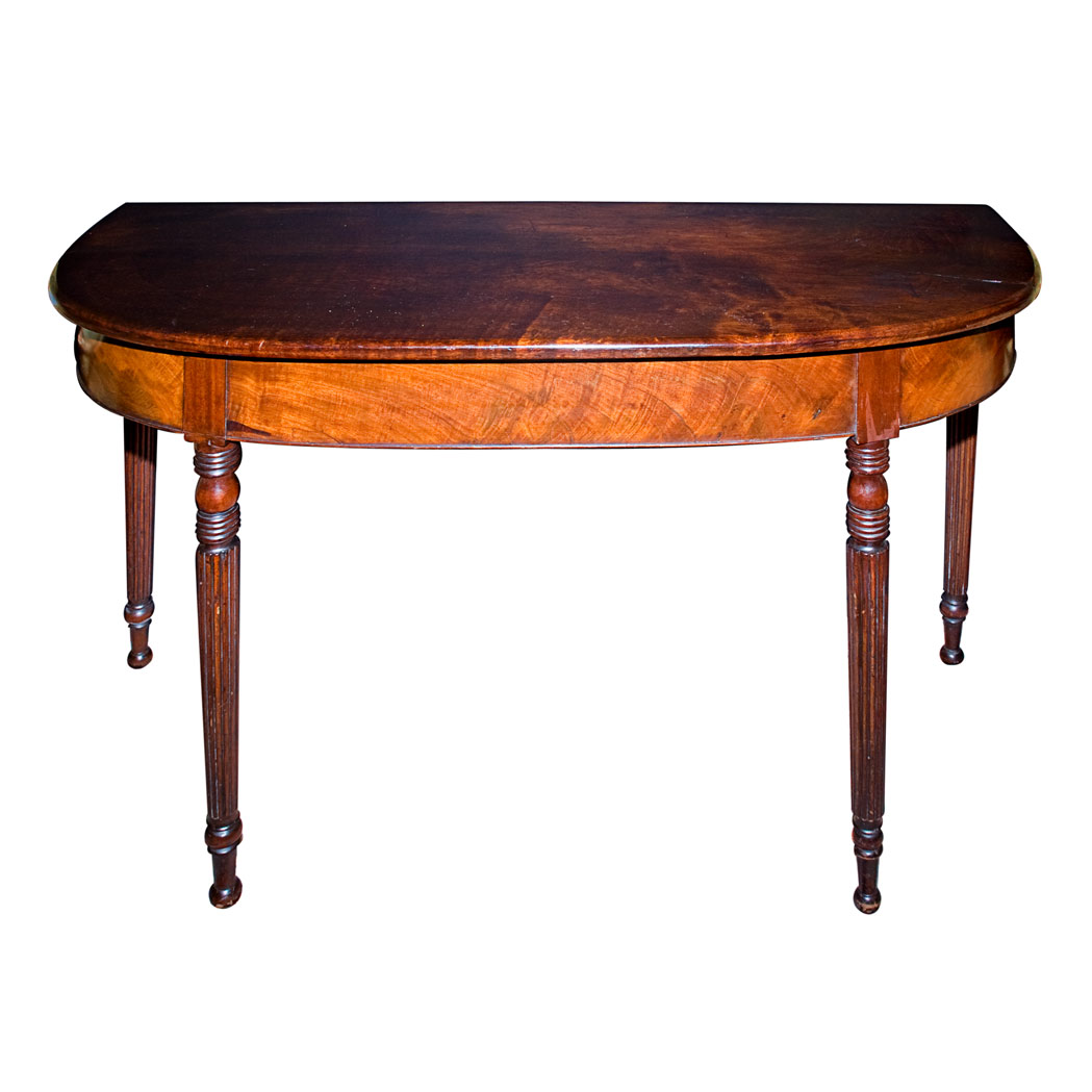 Appraisal: Regency Style Mahogany Console Height inches width inches depth inches