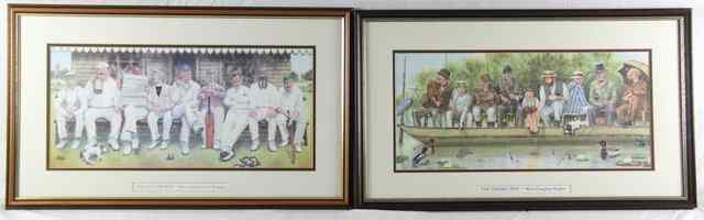 Appraisal: A collection of six sporting and other prints modern cm