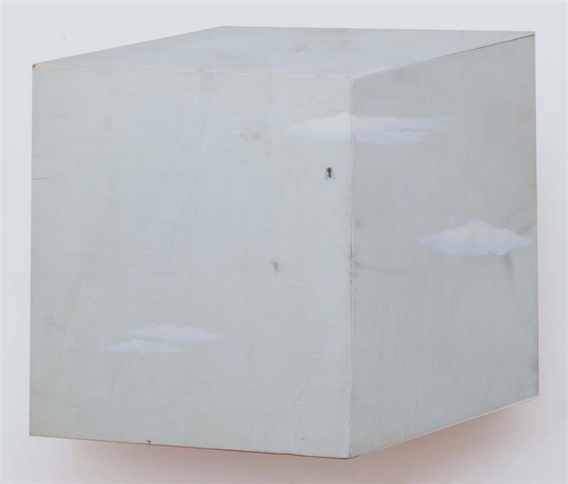 Appraisal: WILLARD DIXON b SKY WITH FLY Oil on wood construction