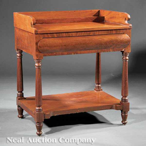 Appraisal: An American Classical Mahogany Washstand early th c Baltimore or