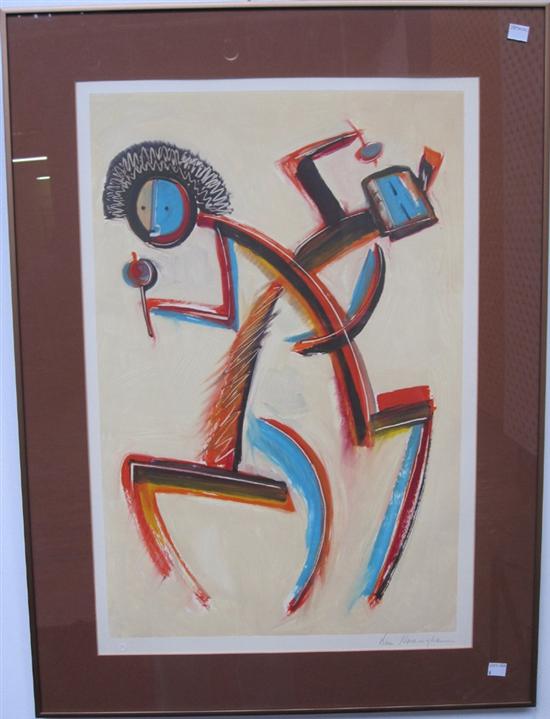 Appraisal: NAMINGHA DAN NATIVE AMERICAN B Untitled Signed in pencil Framed