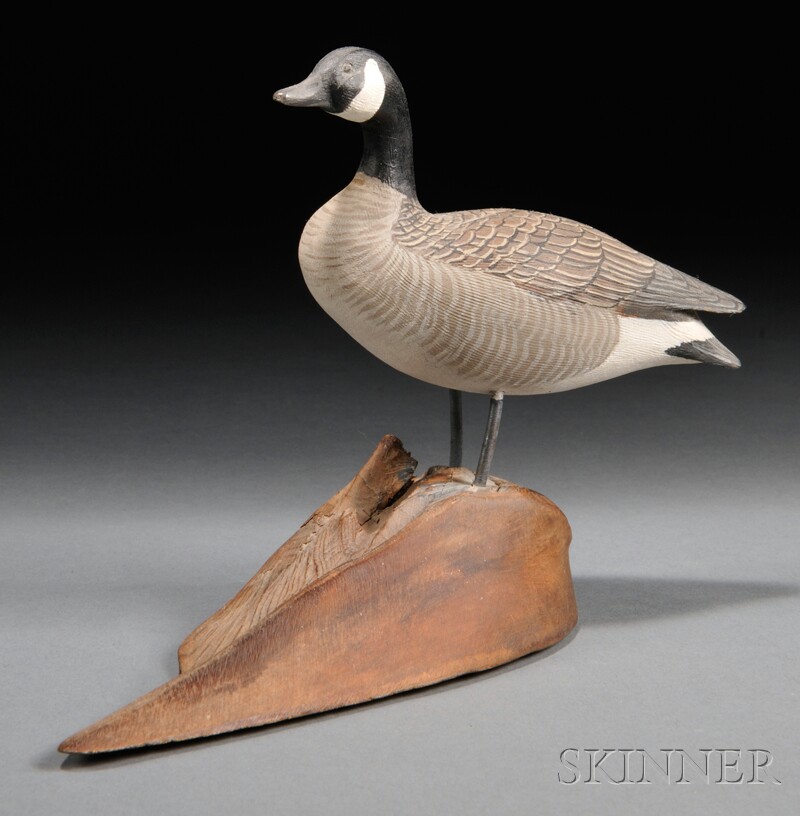 Appraisal: Jess Blackstone Miniature Carved and Painted Canada Goose Figure New