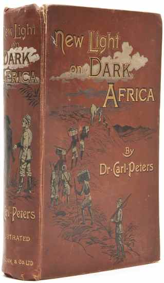 Appraisal: Peters Dr Carl New Light on Dark Africa frontispiece portrait