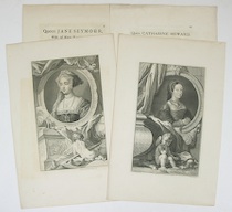 Appraisal: A Lot of Two Engravings of Wives of King Henry