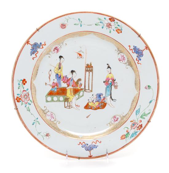 Appraisal: Sale Lot A Chinese Export Famille Rose Plate th century