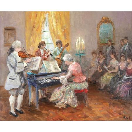 Appraisal: Marcel Dyf French - Concert Au Chateau Estimate -