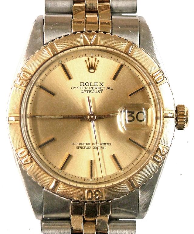 Appraisal: Rolex Oyster Perpetual Datejust Turnograph stainless steel and gold gentleman's