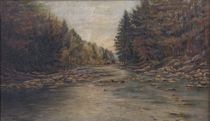 Appraisal: George Polhamus American early th Century Untitled landscape with a